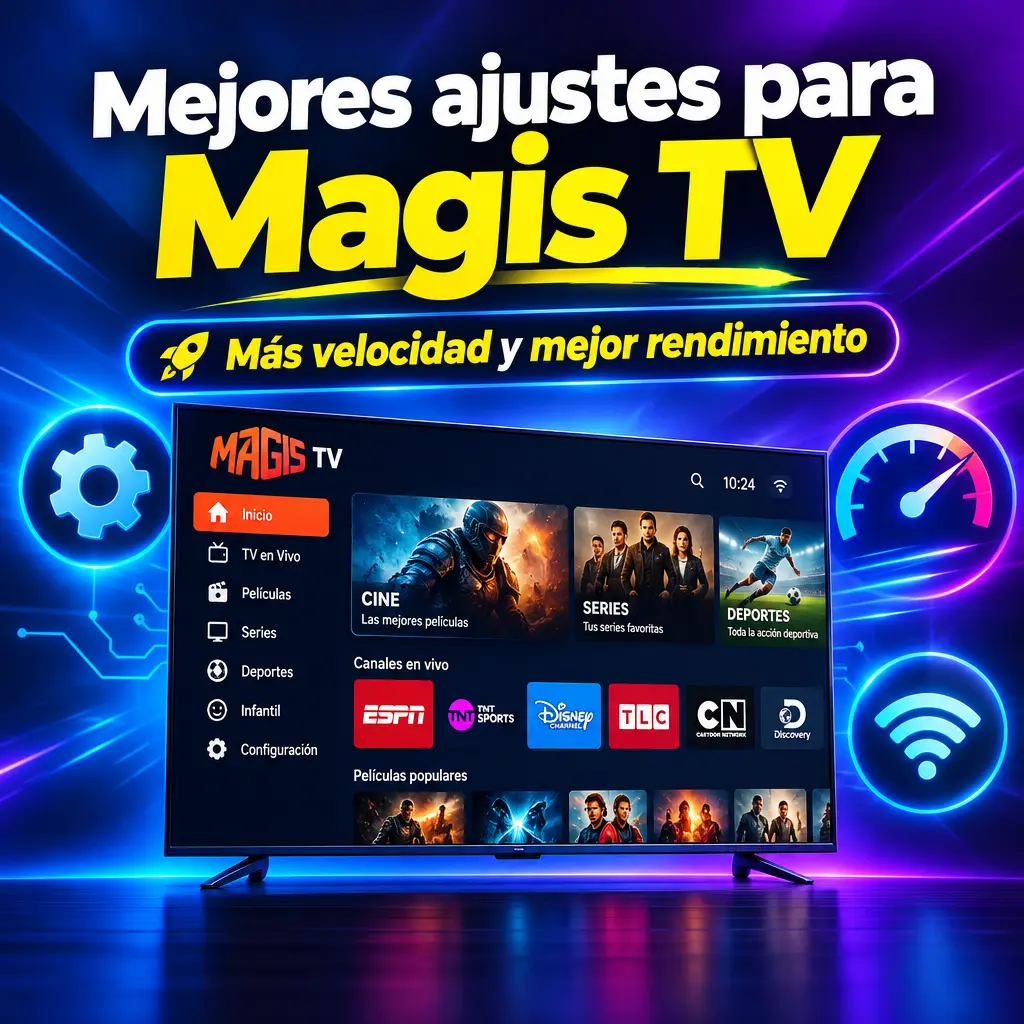 Mejores ajustes para el rendimiento de Magis TV
